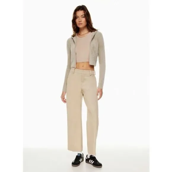 Aritzia Sunday Best Maddox Sweater in Humus Beige Size Small - Picture 3 of 12